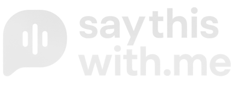 Say This With Me - Mindset Engine Logo